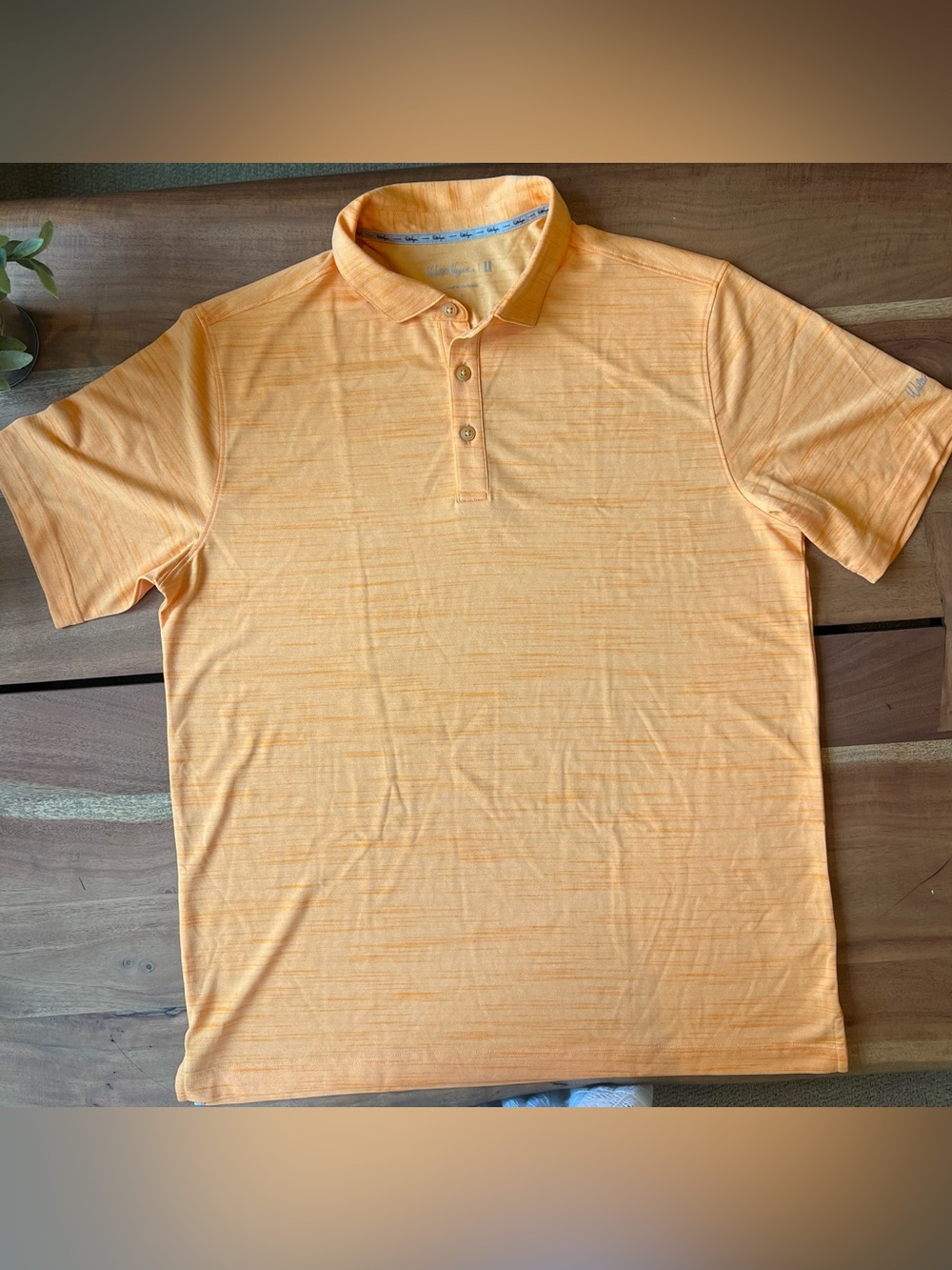 Walter Hagen Men's Polo in Soft Orange Heather
